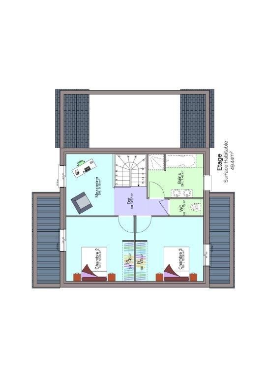 Plan maison étage