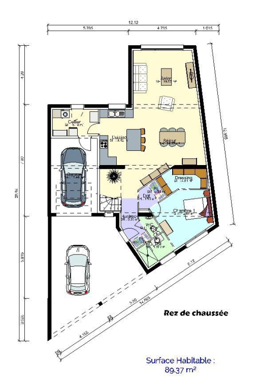 plan maison rdc